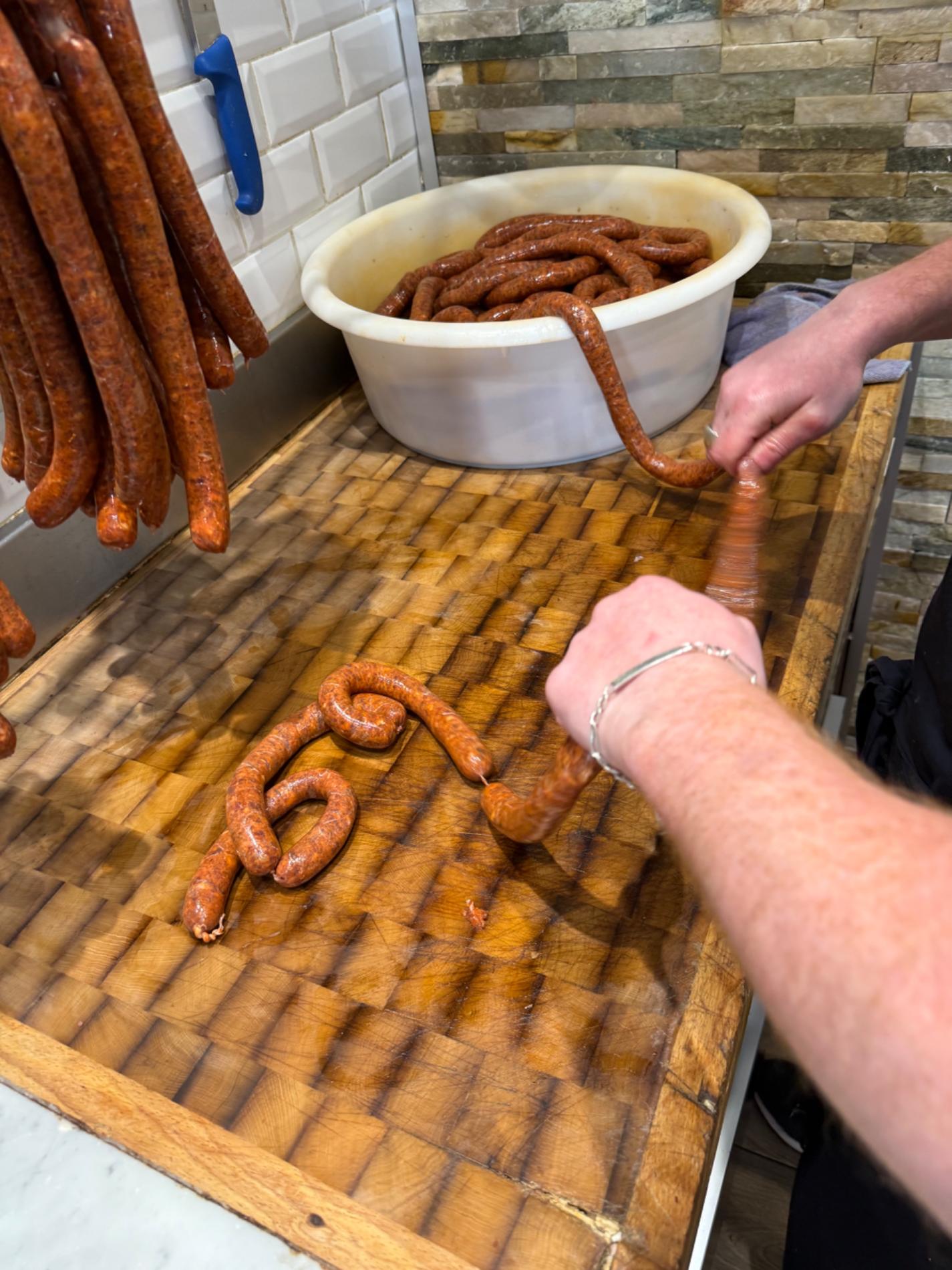 Fabrication de saucisse
